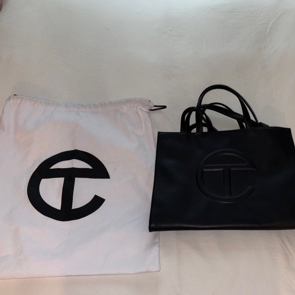 TELFAR Black MEDIUM Tote Bag